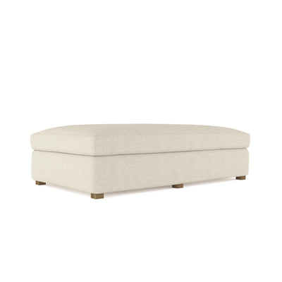 Madison Table Ottoman - Oyster Box Weave Linen
