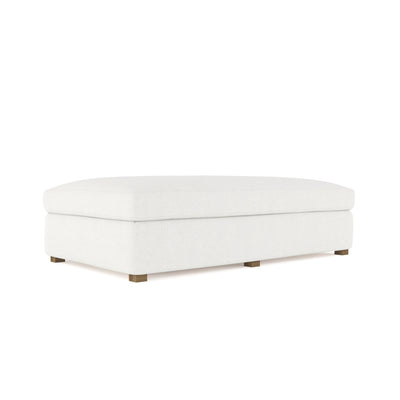 Madison Table Ottoman - Blanc Box Weave Linen