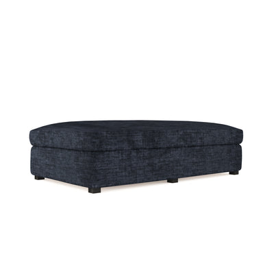 Madison Table Ottoman - Blue Print Crushed Velvet