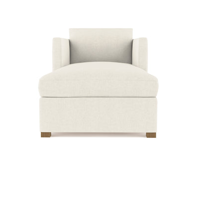 Madison Chaise - Alabaster Box Weave Linen