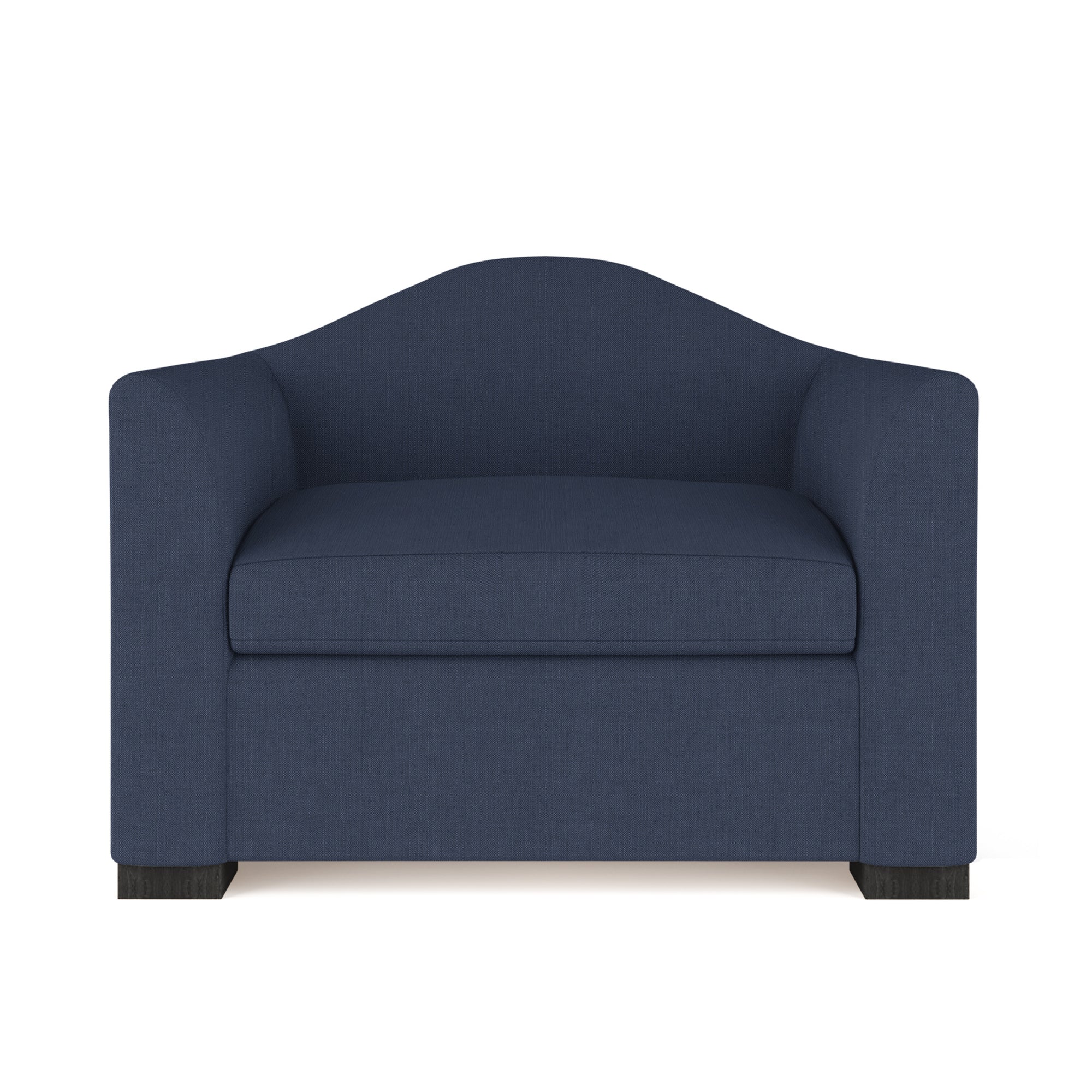 Horatio Chair - Blue Print Box Weave Linen