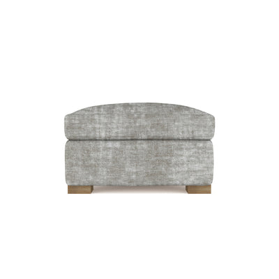 Horatio Ottoman - Silver Streak Crushed Velvet