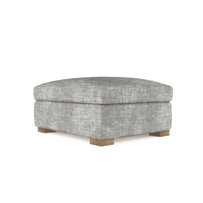 Horatio Ottoman - Silver Streak Crushed Velvet