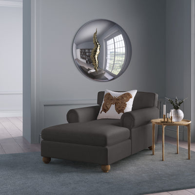 Leroy Chaise - Graphite Crushed Velvet