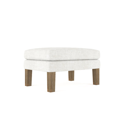 Charlton Ottoman - Alabaster Crushed Velvet