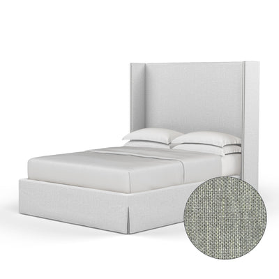 Kaiser Box Bed - Haze Pebble Weave Linen