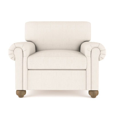 Leroy Chair - Alabaster Plush Velvet