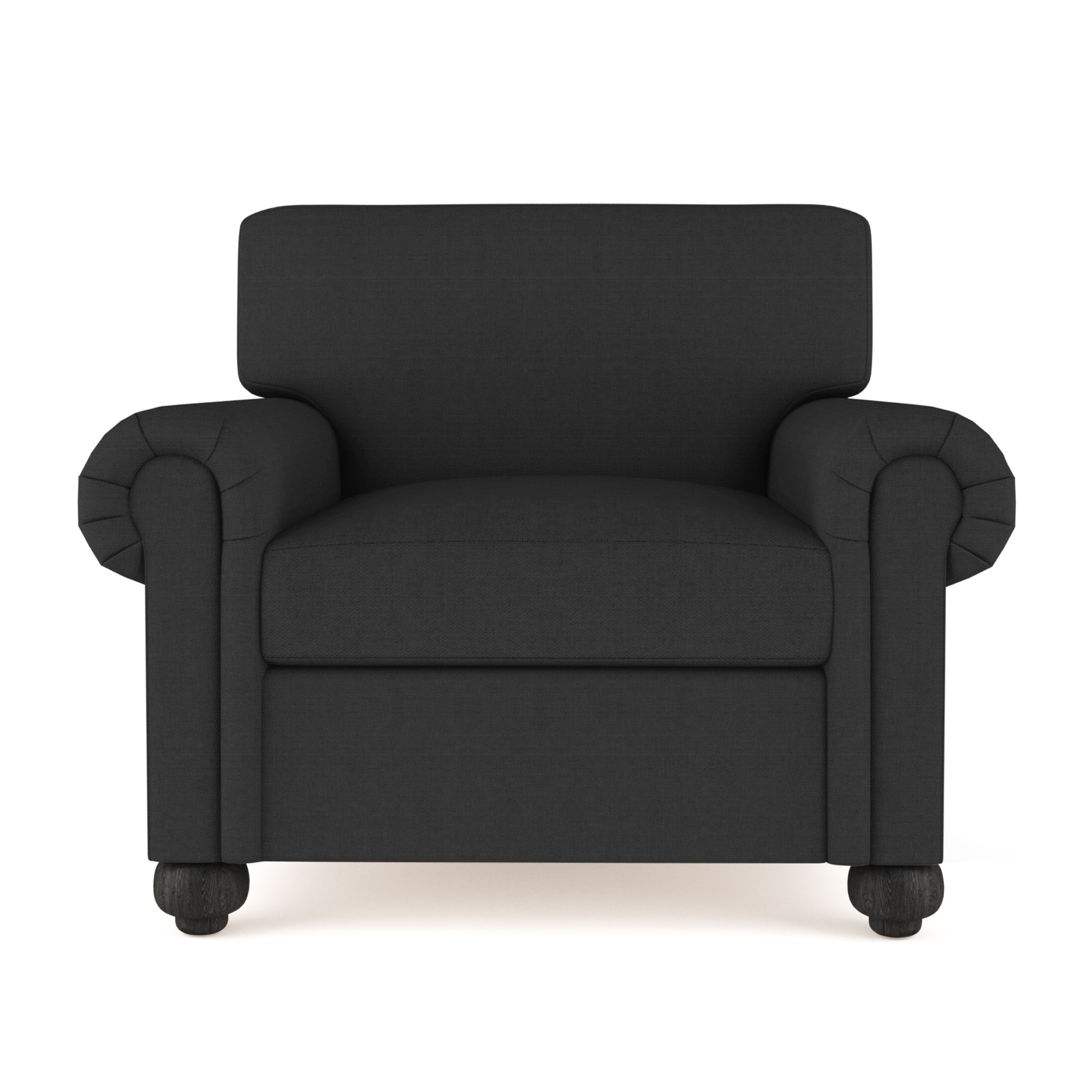 Leroy Chair - Black Jack Box Weave Linen