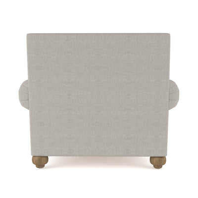 Leroy Chair - Silver Streak Box Weave Linen