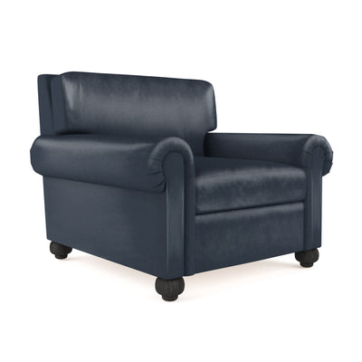 Leroy Chair - Blue Print Vintage Leather