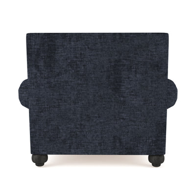 Leroy Chair - Blue Print Crushed Velvet