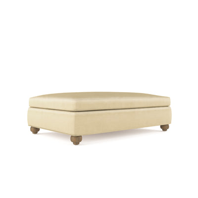 Leroy Table Ottoman - Oyster Vintage Leather
