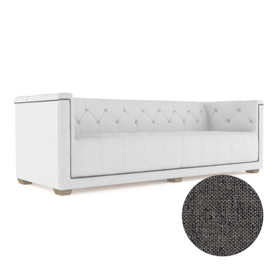 Hudson Sofa - Graphite Pebble Weave Linen