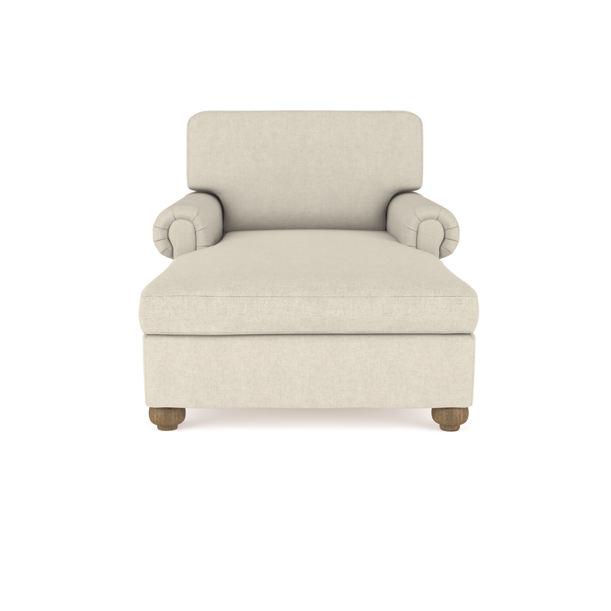 Leroy Chaise - Oyster Box Weave Linen