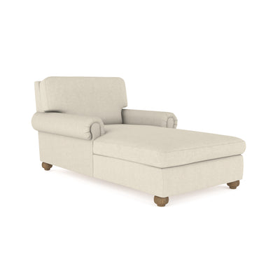 Leroy Chaise - Oyster Box Weave Linen