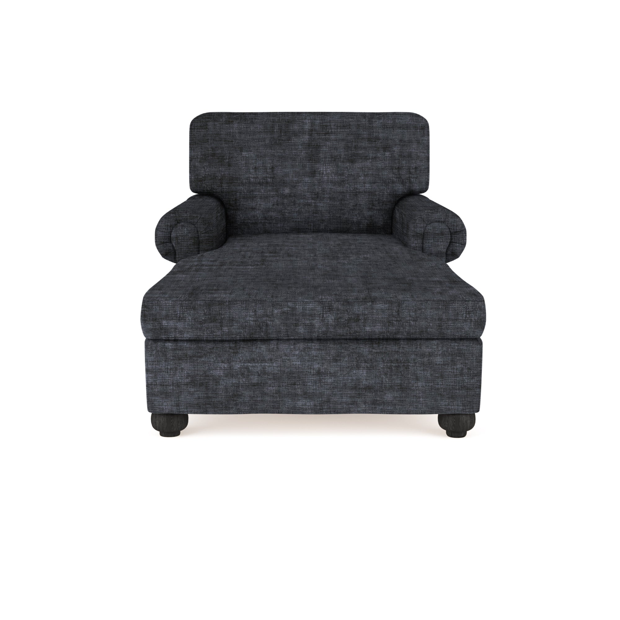 Leroy Chaise - Graphite Crushed Velvet