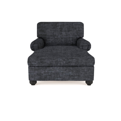 Leroy Chaise - Graphite Crushed Velvet