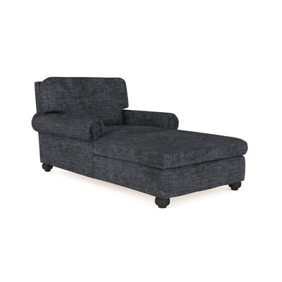 Leroy Chaise - Graphite Crushed Velvet