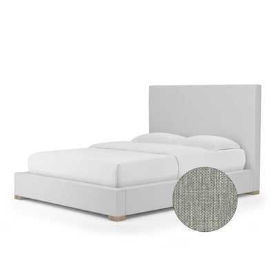 Sloan Panel Bed - Haze Pebble Weave Linen