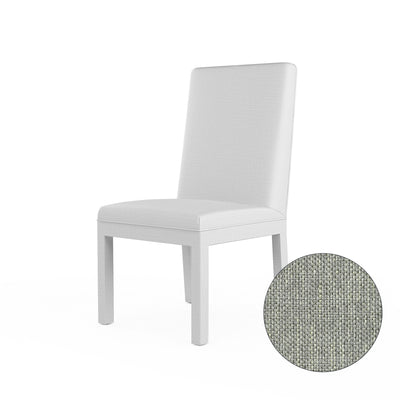 Aleksandar Dining Chair - Haze Pebble Weave Linen