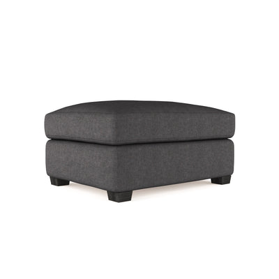 Thompson Ottoman - Graphite Plush Velvet