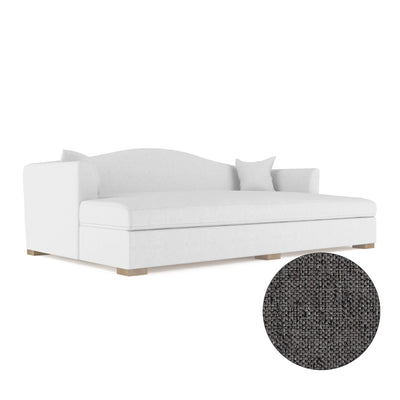 Horatio Daybed - Graphite Pebble Weave Linen
