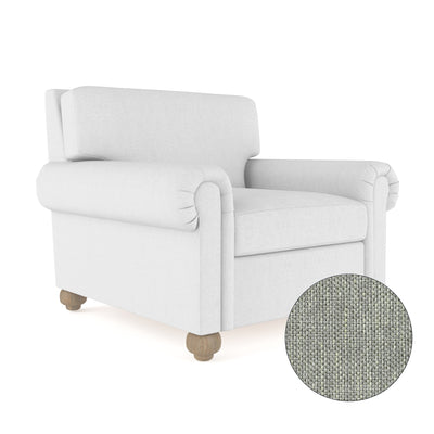 Leroy Chair - Haze Pebble Weave Linen