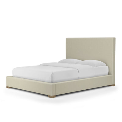 Sloan Panel Bed - Alabaster Vintage Leather