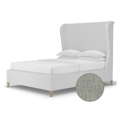 Humboldt Shelter Bed - Haze Pebble Weave Linen