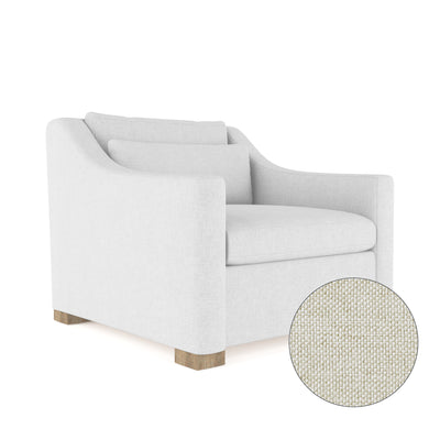 Crosby Chair - Alabaster Pebble Weave Linen