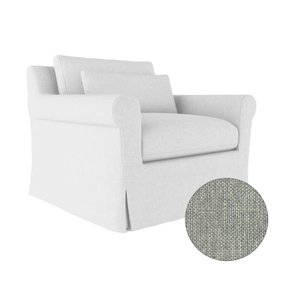 Ludlow Chair - Haze Pebble Weave Linen