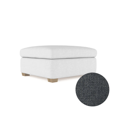 Rivington Ottoman - Bluebell Basketweave