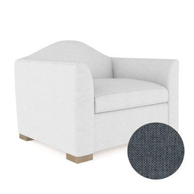Horatio Chair - Bluebell Pebble Weave Linen