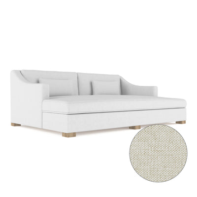 Crosby Daybed - Alabaster Pebble Weave Linen