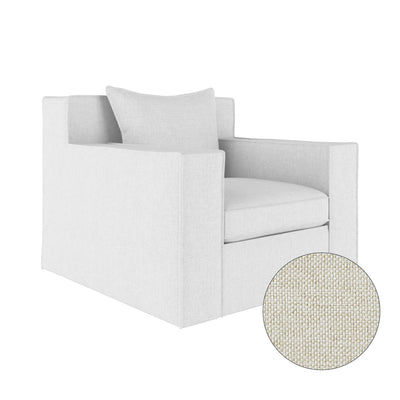 Mulberry Chair - Alabaster Pebble Weave Linen