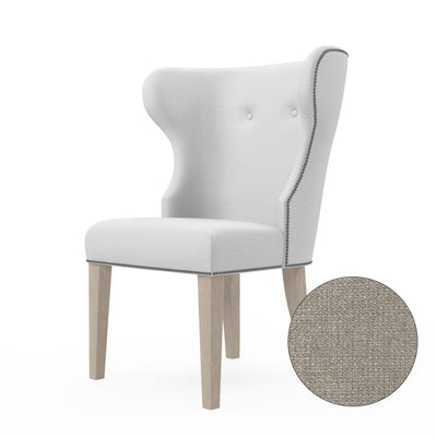 Nina Dining Chair - Silver Streak Basketweave