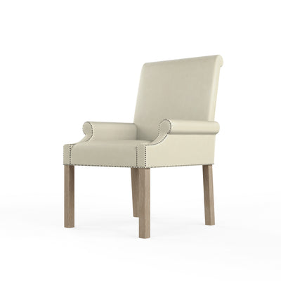 Abigail Dining Chair - Alabaster Vintage Leather