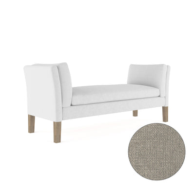 Charlton Bench - Silver Streak Basketweave