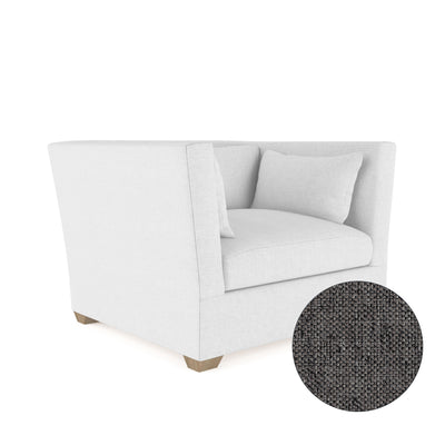 Rivington Chair - Graphite Pebble Weave Linen