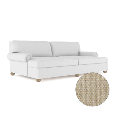 Leroy Daybed - Oyster Pebble Weave Linen