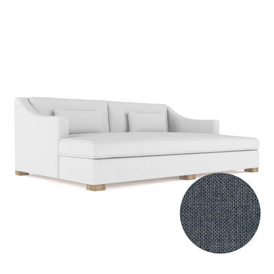 Crosby Daybed - Bluebell Pebble Weave Linen