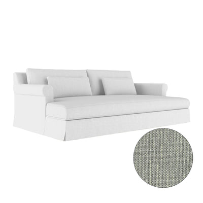 Ludlow Daybed - Haze Pebble Weave Linen