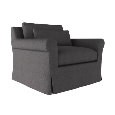 Ludlow Chair - Graphite Plush Velvet