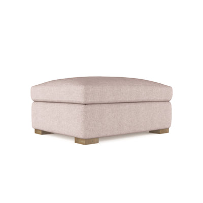 Crosby Ottoman - Blush Plush Velvet