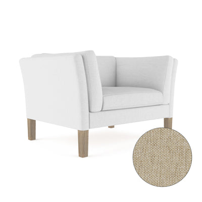 Charlton Chair - Oyster Pebble Weave Linen