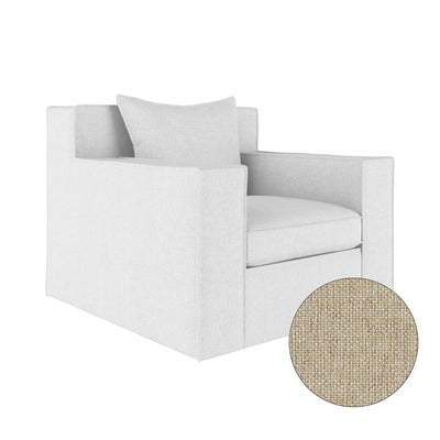 Mulberry Chair - Oyster Pebble Weave Linen