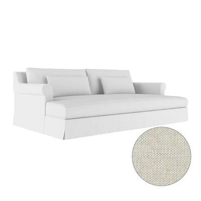 Ludlow Daybed - Alabaster Pebble Weave Linen