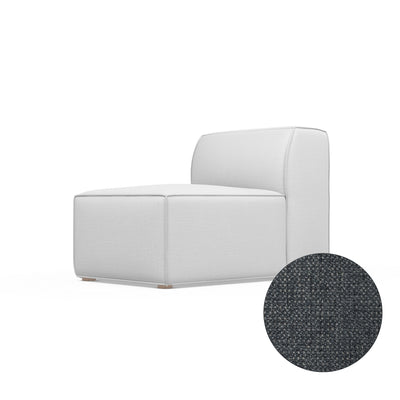 Varick Armless Chair - Bluebell Basketweave