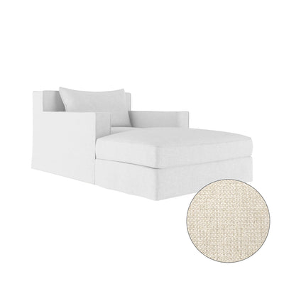 Mulberry Chaise - Alabaster Basketweave