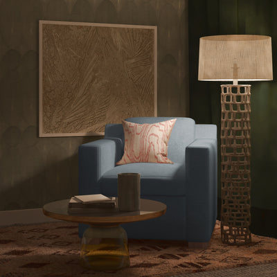 Mercer Chair - Haze Pebble Weave Linen